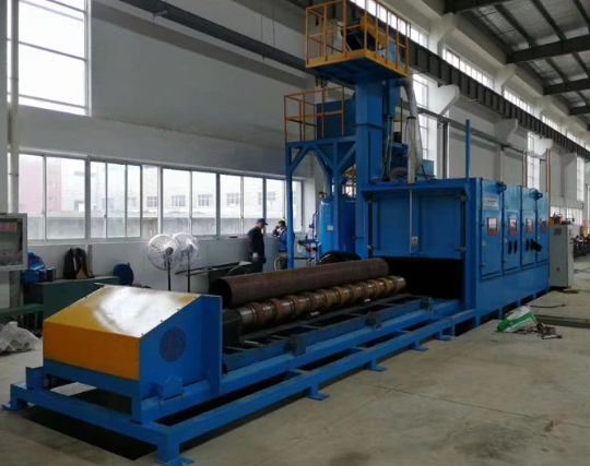 西青喷砂机在管道除锈中的现场施工应用
